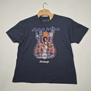 Hard Rock Cafe Shirt Mens XXL Jimi Hendrix Signature Series 29 Pittsburgh Music